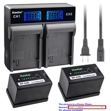 Kastar BP-A30 BPA30 Fully Decoded Battery LCD Rapid Charger for Canon EOS C220B