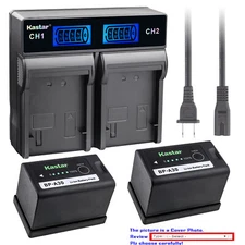 Kastar BP-A30 BPA30 Fully Decoded Battery LCD Rapid Charger for Canon EOS C220B