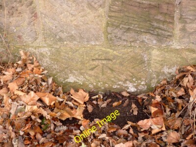 Foto 6x4 Bench Mark, Gotham Road, Kingston Kingston auf Soar auf dem Anwesen c2014