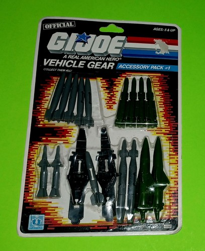 1986 GI JOE ARAH VEHICLE GEAR ACCESSORY PACK #1 HASBRO FACTORY SEALED MOC 🔥