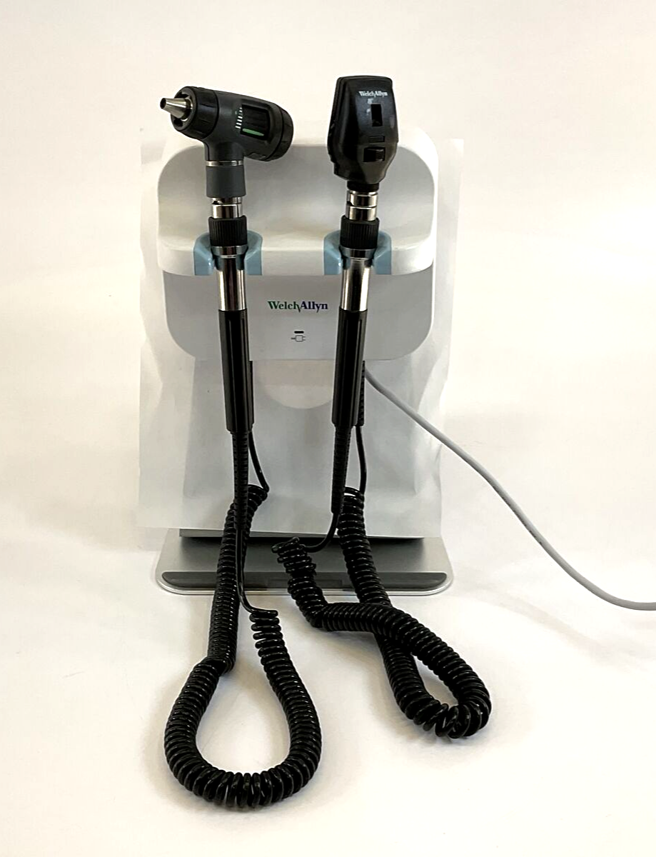Welch Allyn GS 777 Otoscope/Ophthalmoscope Set 11710 & 23810 TESTED
