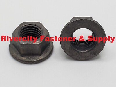 M12-1.25 JIS Flange Nuts Small Hex M12x1.25 Nut 12mm x 1.25 Smooth Flange 10.9 P