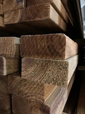 4WIRE 4 x 2 Wood (47 x 99mm) Pack of 4 C16 Eased Edge Tanalised Treated Timber 2.4m
