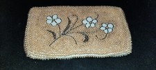 Vintage Made in Japan Pearl Beaded Zipped Clutch Purse/Evening Bag/Good