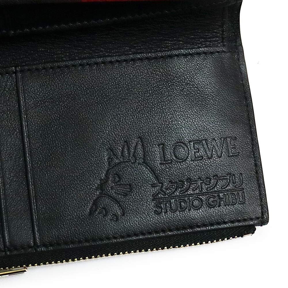 LOEWE Ghibli collaboration Spirited Away Kaonashi Trifold Wallet