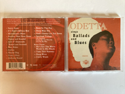 Sings Ballads and Blues [4 Bonus Tracks] by Odetta (CD, Feb-2005, VI) Very Good