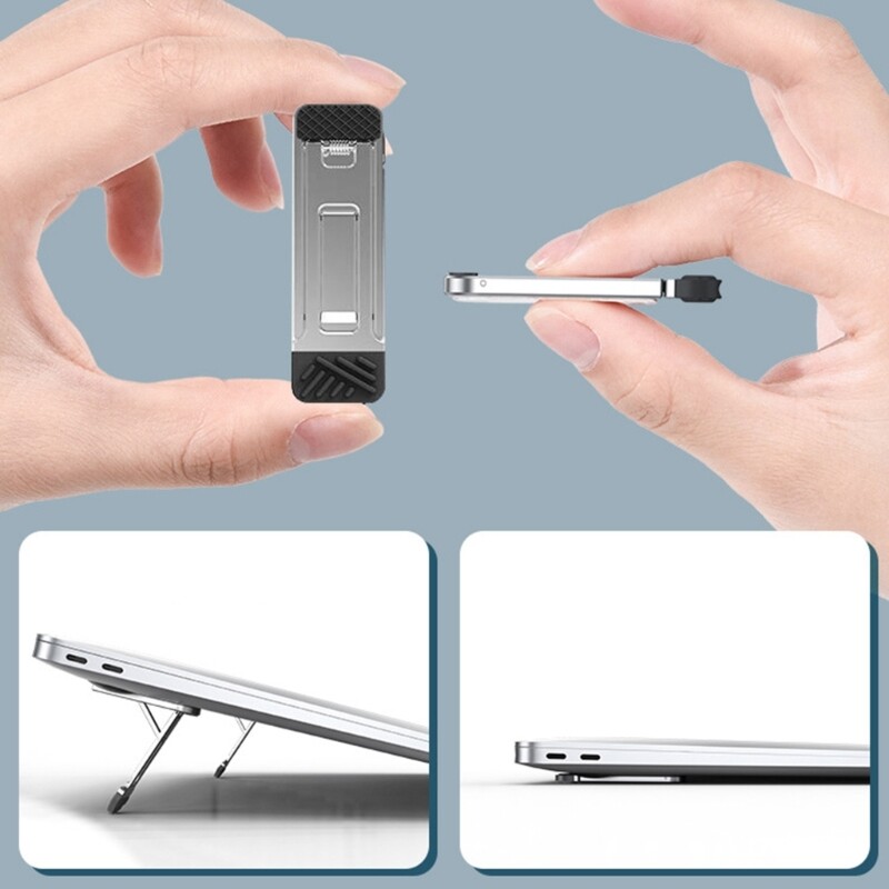 Laptop Stand for Desk Adjustable Laptop Risers Foldable Portable Laptop