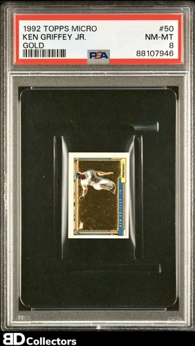 KEN GRIFFEY JR. #50 PSA 8 1992 Topps Micro GOLD