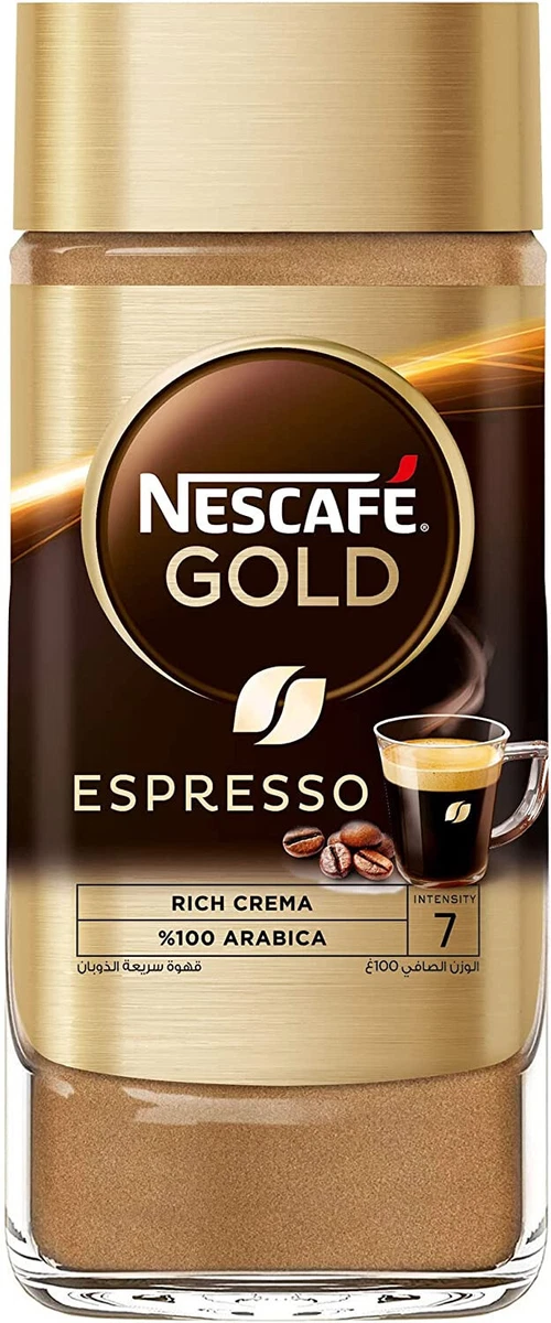 NESCAFE Gold Espresso 100 Arabica Aroma Intense Instant Beans