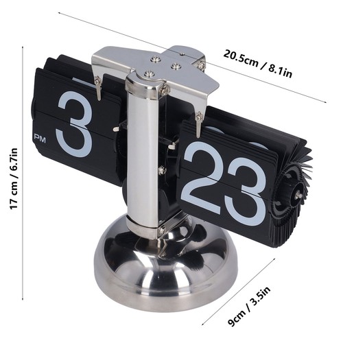Flip Clock Accurate Time Unique Fashionable Retro Auto Page Turning Quartz YA - Picture 7 of 12
