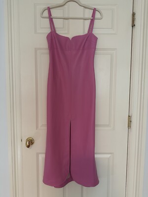 ALEXIS Camillia Dress In Orchid. Mid-Length, Vegan Leather Dress. NWT | eBay