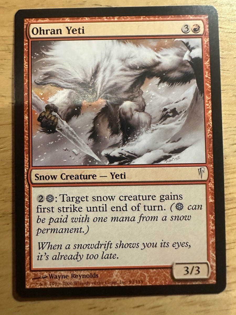 MTG Magic the Gathering Ohran Yeti (93/155) Coldsnap LP | eBay