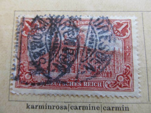 Deutsches Reich Germany Germany 1902 Unwmk 1m fine used stamp A11P29F23