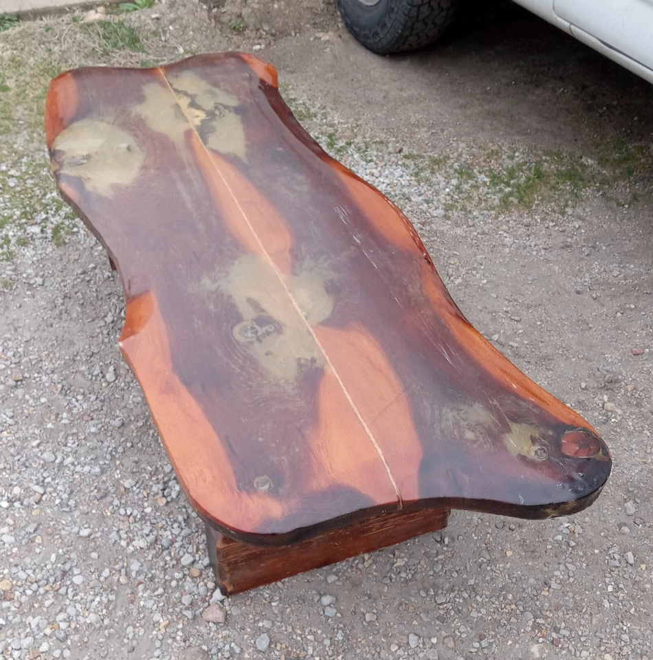 Mesa de centro Mid Century losa de cedro (CT-241) Foto 4 de 4