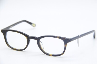 NEW LONDON OPTICAL ABRAHAM 02 HAVANA HORN AUTHENTIC FRAMES EYEGLASSES 46-23