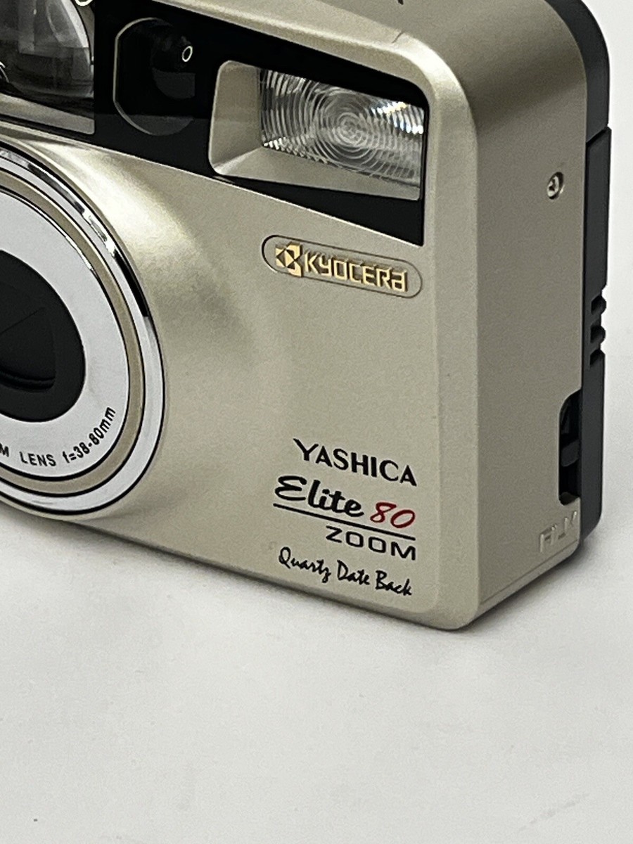 Yashica Kyocera Elite 80 Zoom 35mm Film Camera 38-80mm Tested W