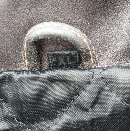 Deep And Dark Leatherwear Herren geknöpfte schwere dunkelbraune Lederjacke Größe XL - Bild 6 von 6