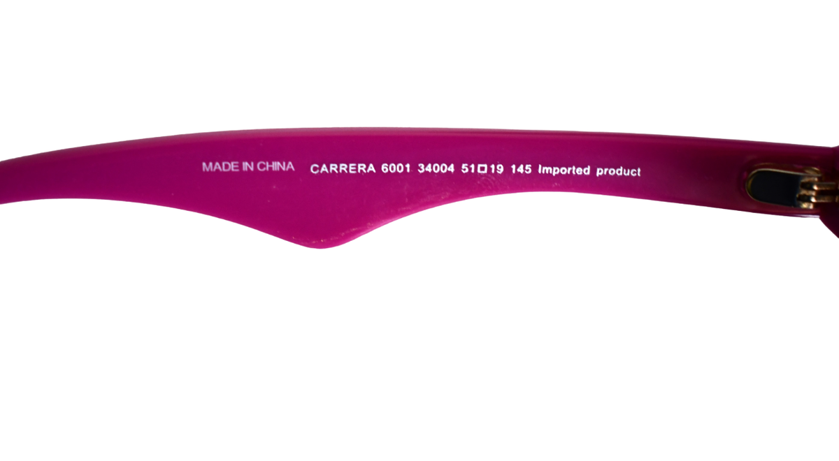 CARRERA 6001 34004 Fuchsia PINK Frame Brown Lenses ROUND