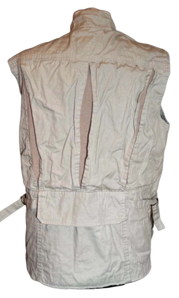 Vintage Orvis Khaki Tan Outdoor Hunting Fishing Vented Vest - Unisex - Medium - Image 3 of 4