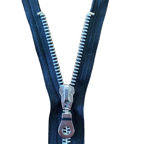 8"/20cm METAL EXTREMO ABIERTO CREMALLERA - Tirador Grueso - Individual o Pack de 10 - Imagen 1 de 3