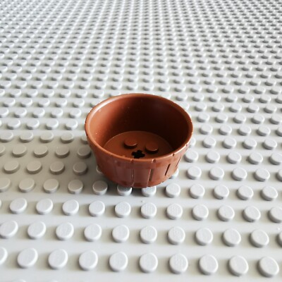LEGO Box Kübel Container mit Pin Loch rotbraun Reddish Brown 64951 A215