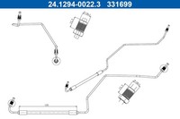 Bremsschlauch ATE 24.1294-0022.3 FüR Renault Modus FP0C FP0K FP0P JP0C JP0K JP0P
