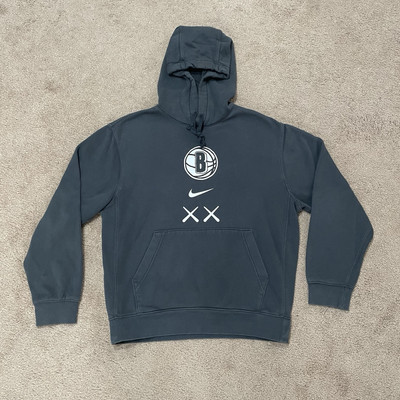 Nike x Kaws x Brooklyn Nets Hoodie - Gray - Men s Small