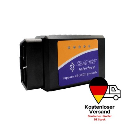 OBD II Stecker Bluetooth   OBD2 Scanner Diagnosegerät für iOS & Android - V2.1