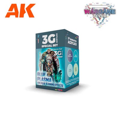 AK Interactive Wargame Color Set Blue Plasma and Glowing Effects 3rd Generation