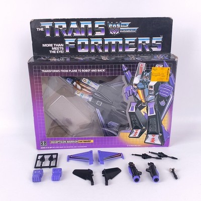 Transformers G1 Skywarp Complete MIB With Box Decepticon Jet Vintage TM