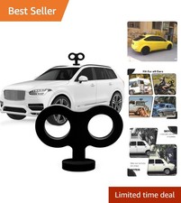 3D Car Wind Up Key, Cute Clockwork Wind Up Key for Car Roof Decoration Black