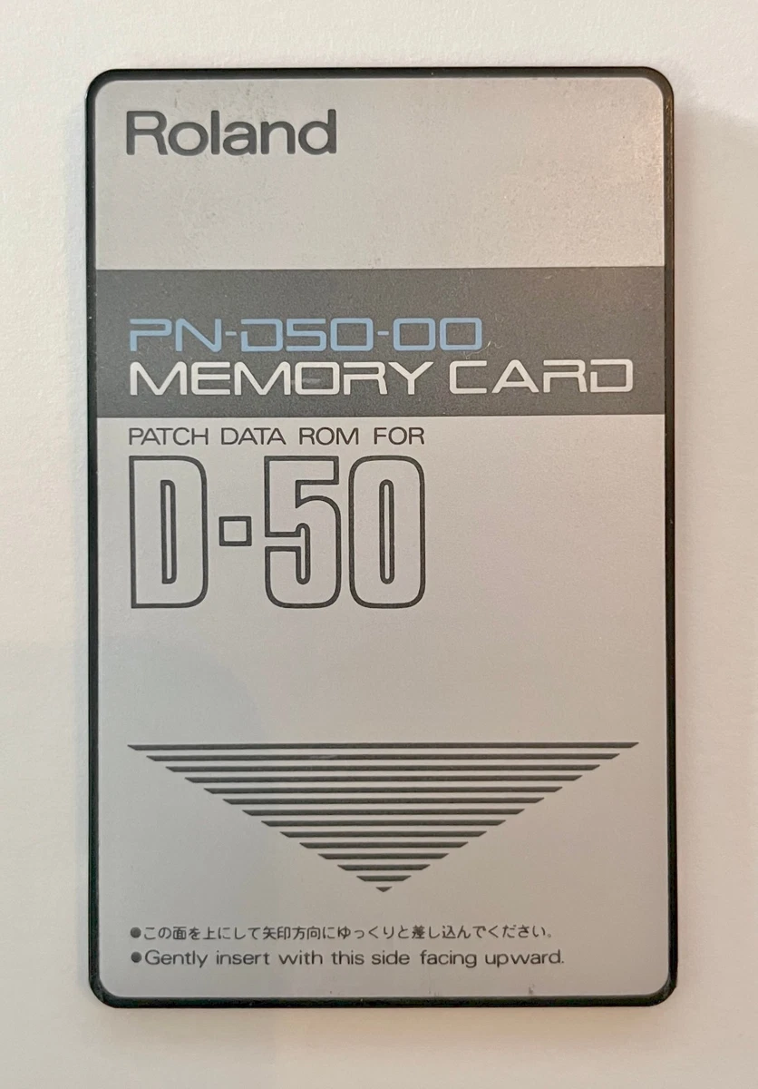 Roland D-50 Memory Card Patch Data ROM PN-D50-00 Made in Japan | eBay