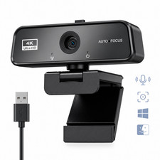 4K Webcam USB for PC Autofocus Web Camera w M...