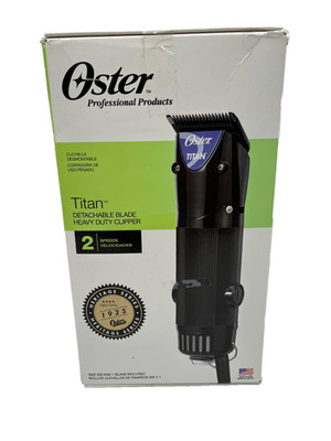 Oster 76076-410 Titan Heavy Duty Clipper 220V #000 & #1 Blade OPEN BOX/USED