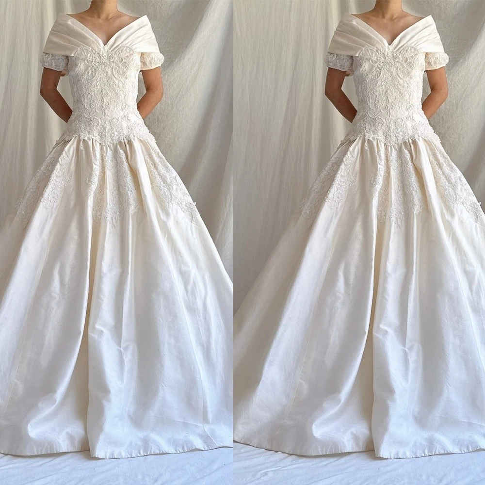 a line wedding dress ebay Sweetheart Wedding Dresses With Slit Off The Shoulder A Line Lace Bridal Gowns