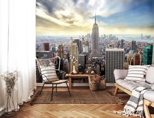 Giant Wall mural decor wallpaper Cityscape bl...