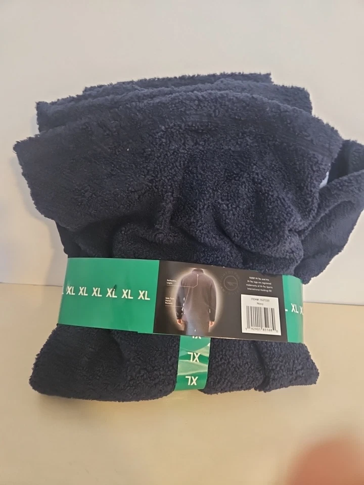 Hi-tec NUEVO CON ETIQUETAS Hombre 1/4 Cremallera Polar Jersey Chaqueta Talla XL Azul Marino HG Foto 3 de 4