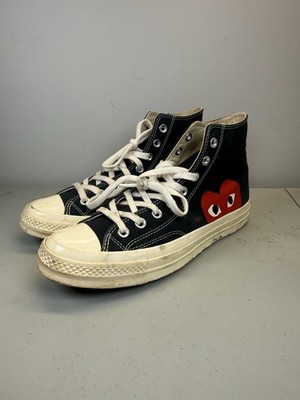 CONVERSE CHUCK TAYLOR 70 CDG PLAY COMME DES GARCONS HIDDEN HEART BLACK EGRET 8