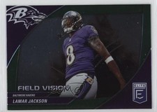 2024 Panini Donruss Elite Field Vision Green Lamar Jackson #2 3sh