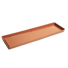 Pot Saucer Drip Tray Long Rectangle Plastic Flowerpot Base Indoor Outdoor Plant