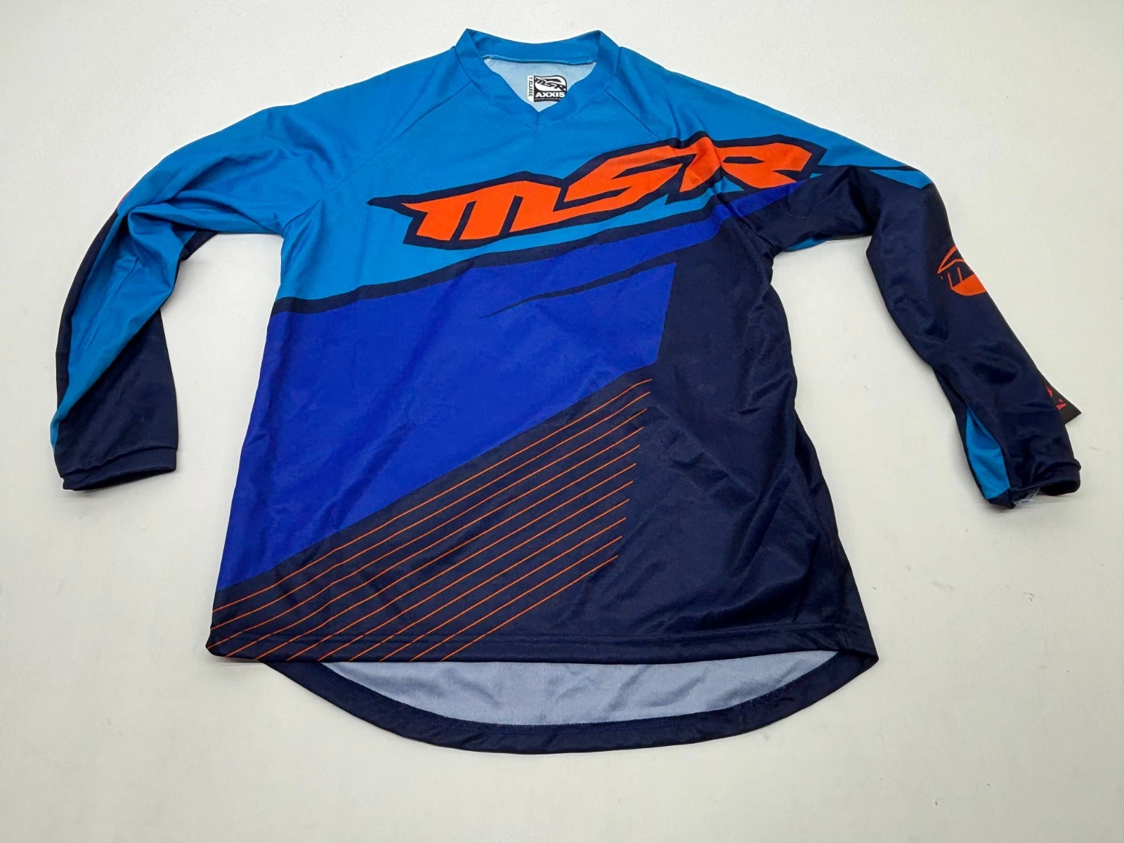 New MSR Axxis Motocross Jersey Blue Orange Men's Youth Extra Large YXL MX 2015