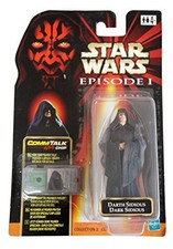 Vintage 1999 Star Wars Episode 1 Darth Dark Sidious Action Figure With Comm Talk