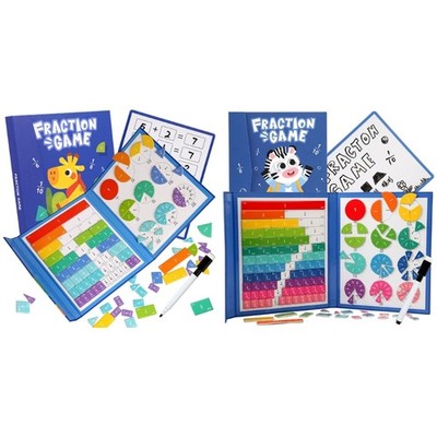 Fraction Tiles & Fraction Circles Learning Puzzle Game for Preschool