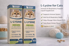 Eagou Diary L Lysine For Cats Liquid Supplement 2 Pack Roast Chicken Sealed 2/27