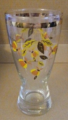Rare Limited Edition Jewel Tea Hall Autumn Leaf Weizen Beer Glass 6 3/4''