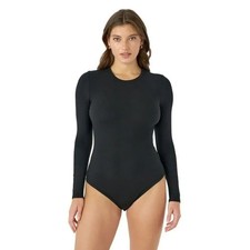 NWT Edited x Hunter McGrady Black Long Sleeve Bodysuit Women's Size Medium