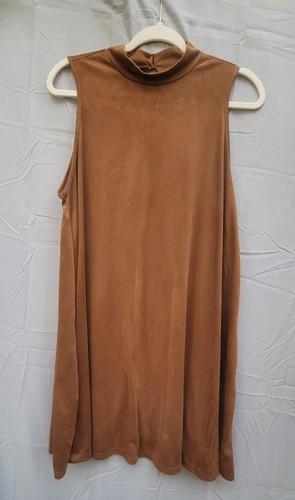 Rue 21 Sz XL Thin Suade Feeling Halter Swing Dress Polished Casual or Dailywear