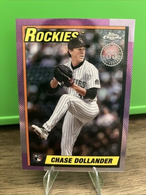 Chase Dollander 1990 Rookie RC 2025 Topps Chrome Update Card #90CU-16 Rockies