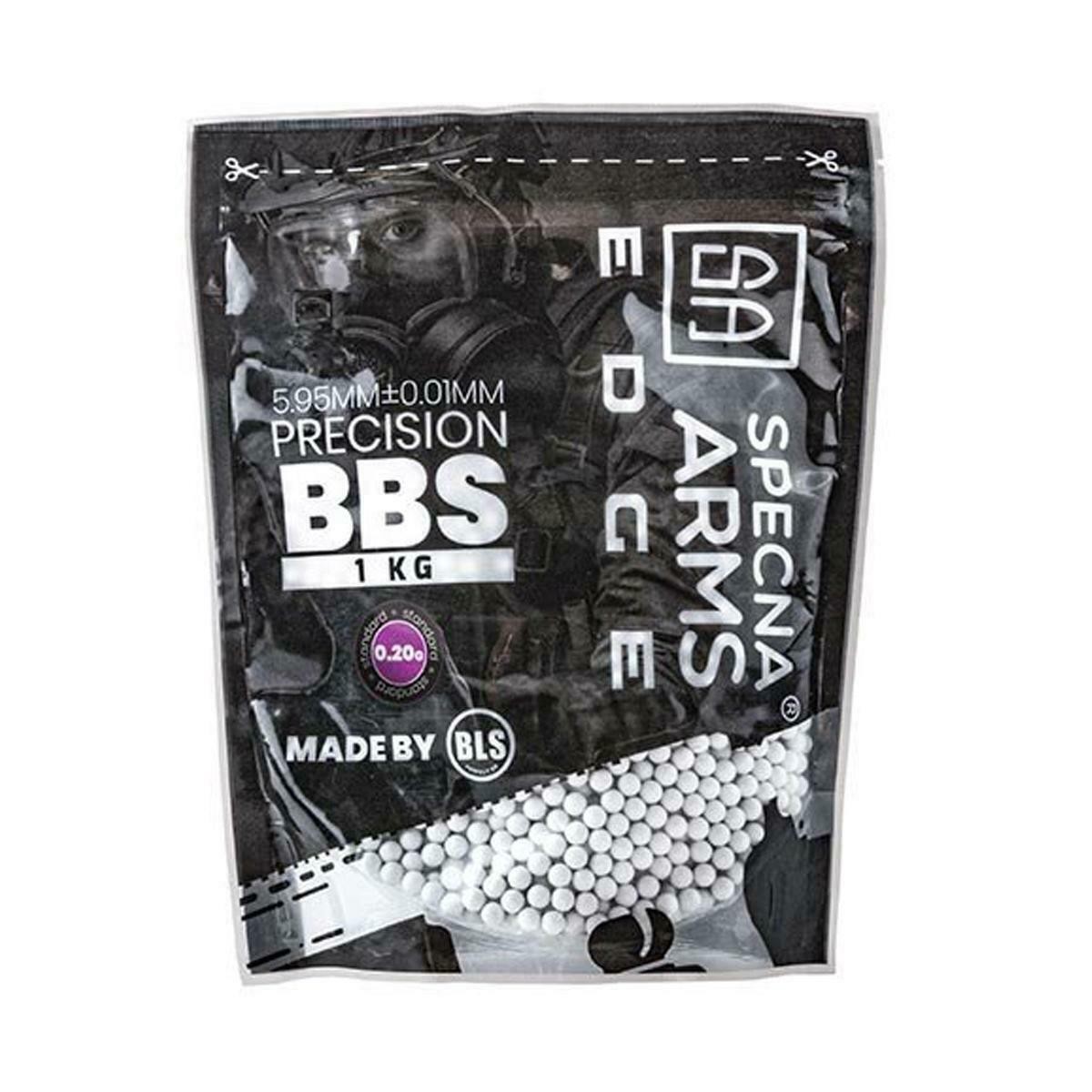 Specna Arms Airsoft EDGE Precision bb's 0.20g BB 1kg White 6mm Polished