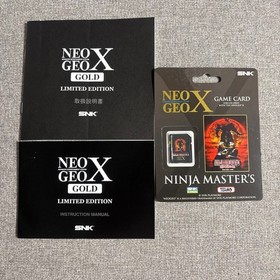 SNK NEO GEO X GOLD Limited Edition Console Complete Box SBK NEO GEO X
